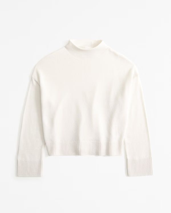 Women's Cashmere Mockneck Sweater | Women's Tops | Abercrombie.com | Abercrombie & Fitch (US)