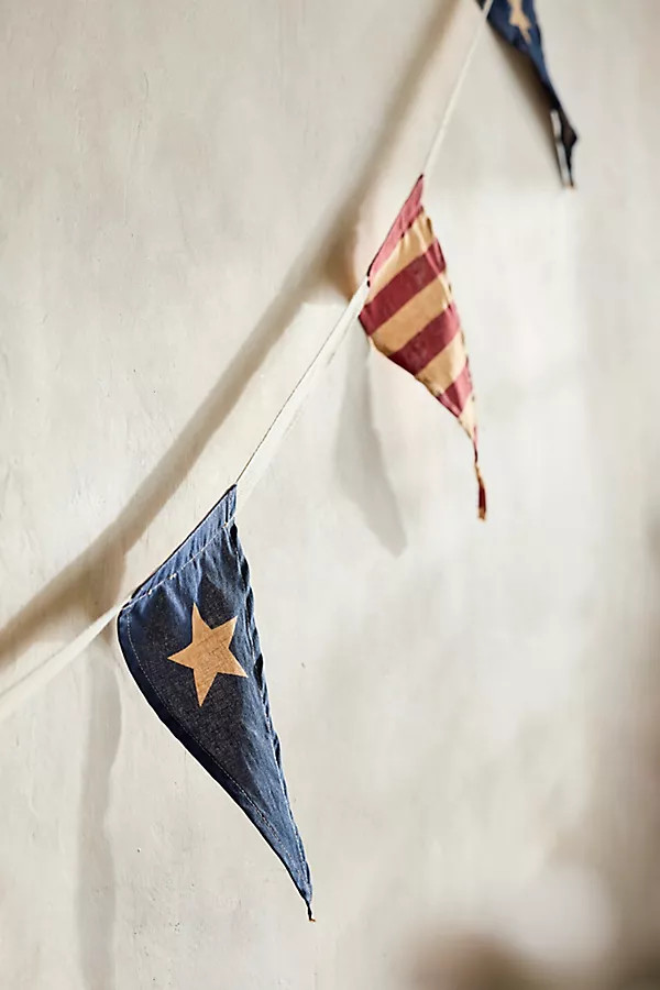 Americana Pennants Cotton Garland | Anthropologie (US)