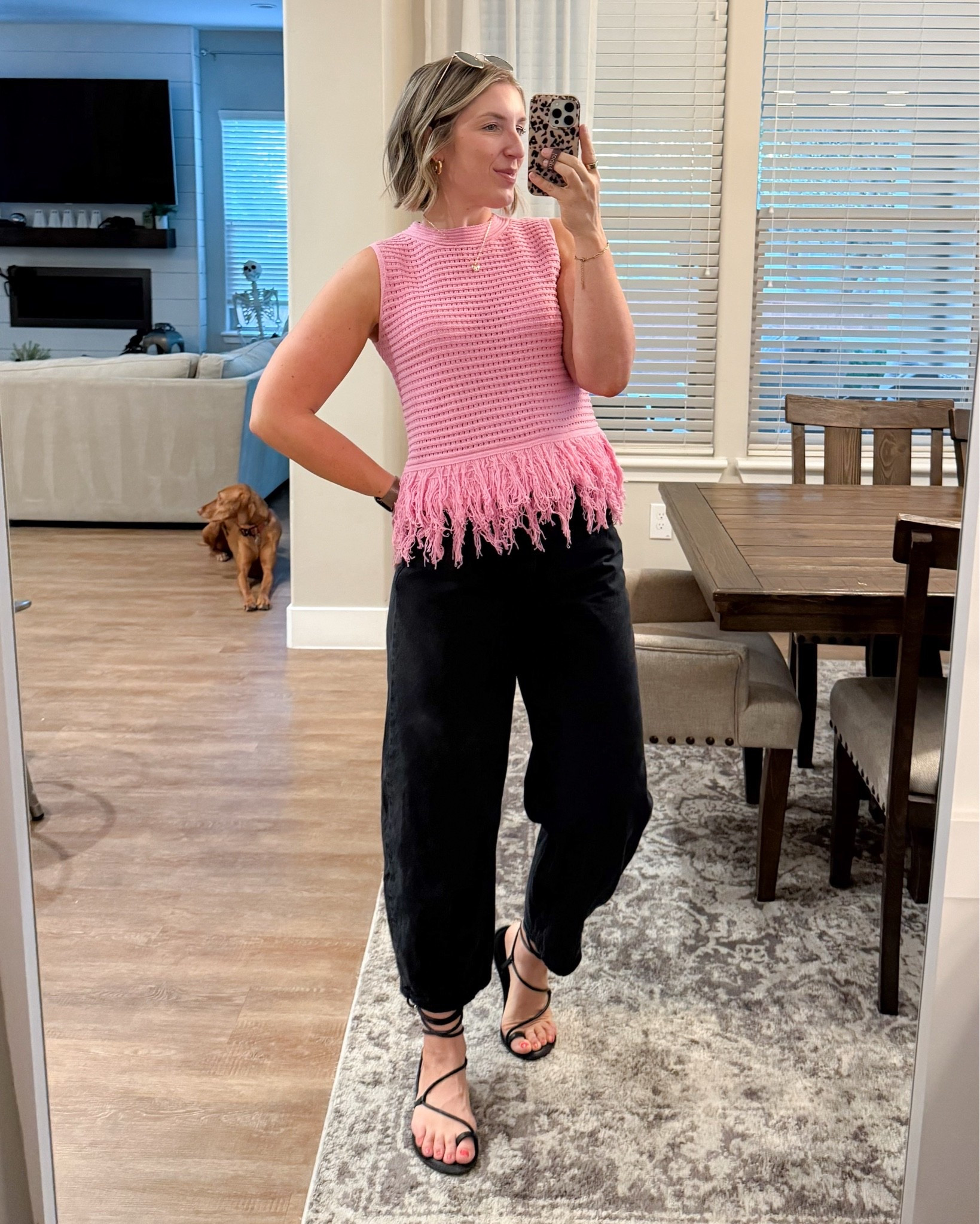 Top under $22 and pants under $25 — loving these easy!!!