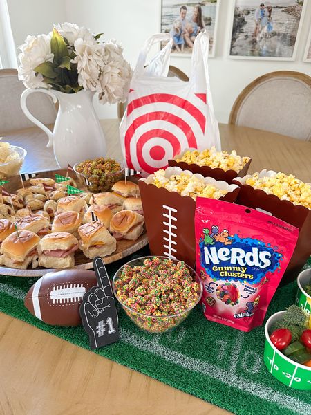#AD Let’s upgrade your game day spread for the Big Game with @NerdsCandy Gummy Clusters from @target! Start with your favorite football game day snacks and add in a few bags of Nerds Gummy Clusters to balance out the salty snacks. They’re crunchy, tangy, and sweet clusters that your entire family will love, and they’re sweet to eat and fun to share. Grab a bag on your next online Target order and score big with the whole team! Click to shop all of my game day must-haves for your next football party! #TargetPartner #Nerds #BigGame #Snacks #Target 

#LTKSeasonal #LTKfamily #LTKparties
