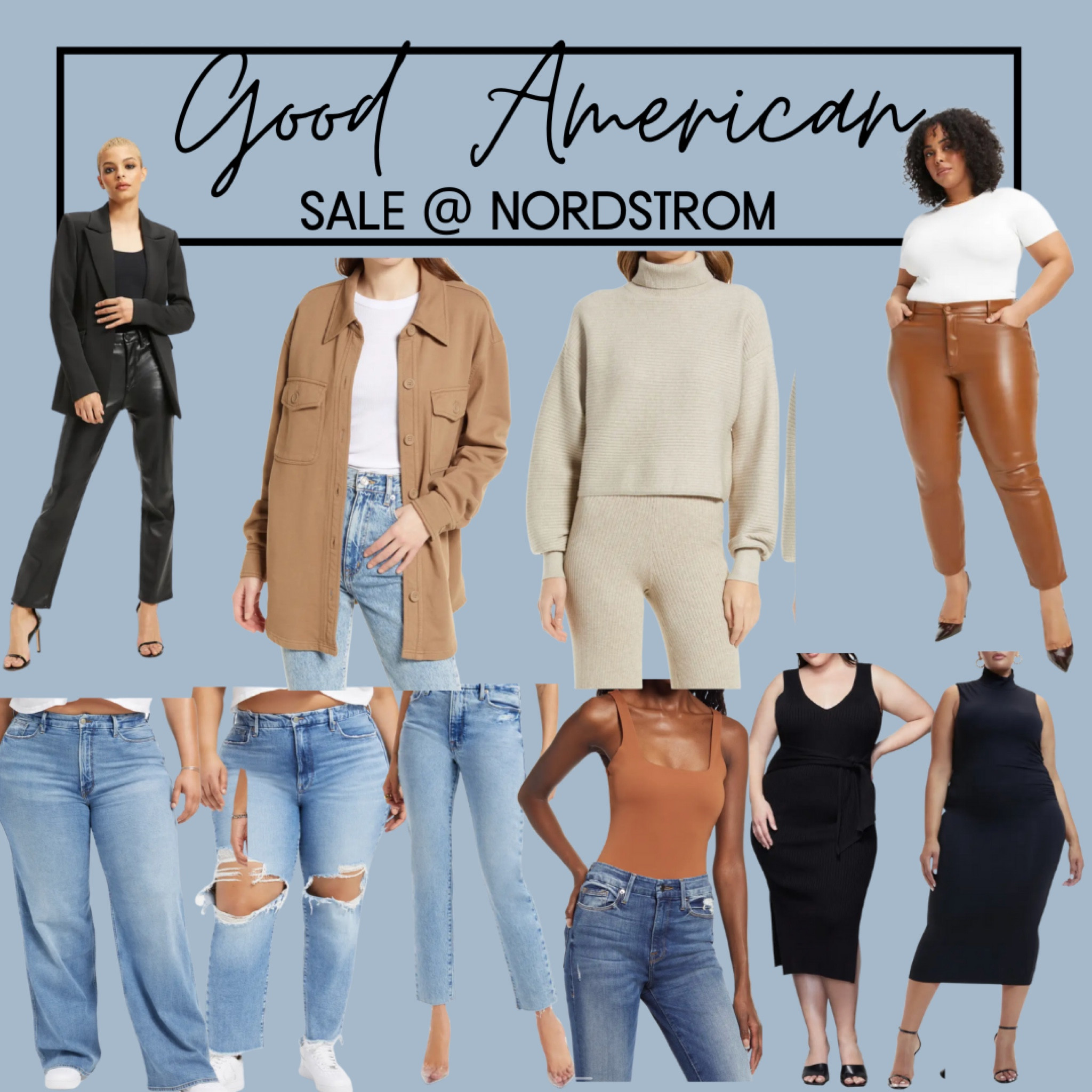 Nordstrom Sale with Good American
You better run for these price drops, Good American jeans, dresses, even shackets are on sale at Nordstrom right now.

#LTKsalealert #LTKfit #LTKcurves