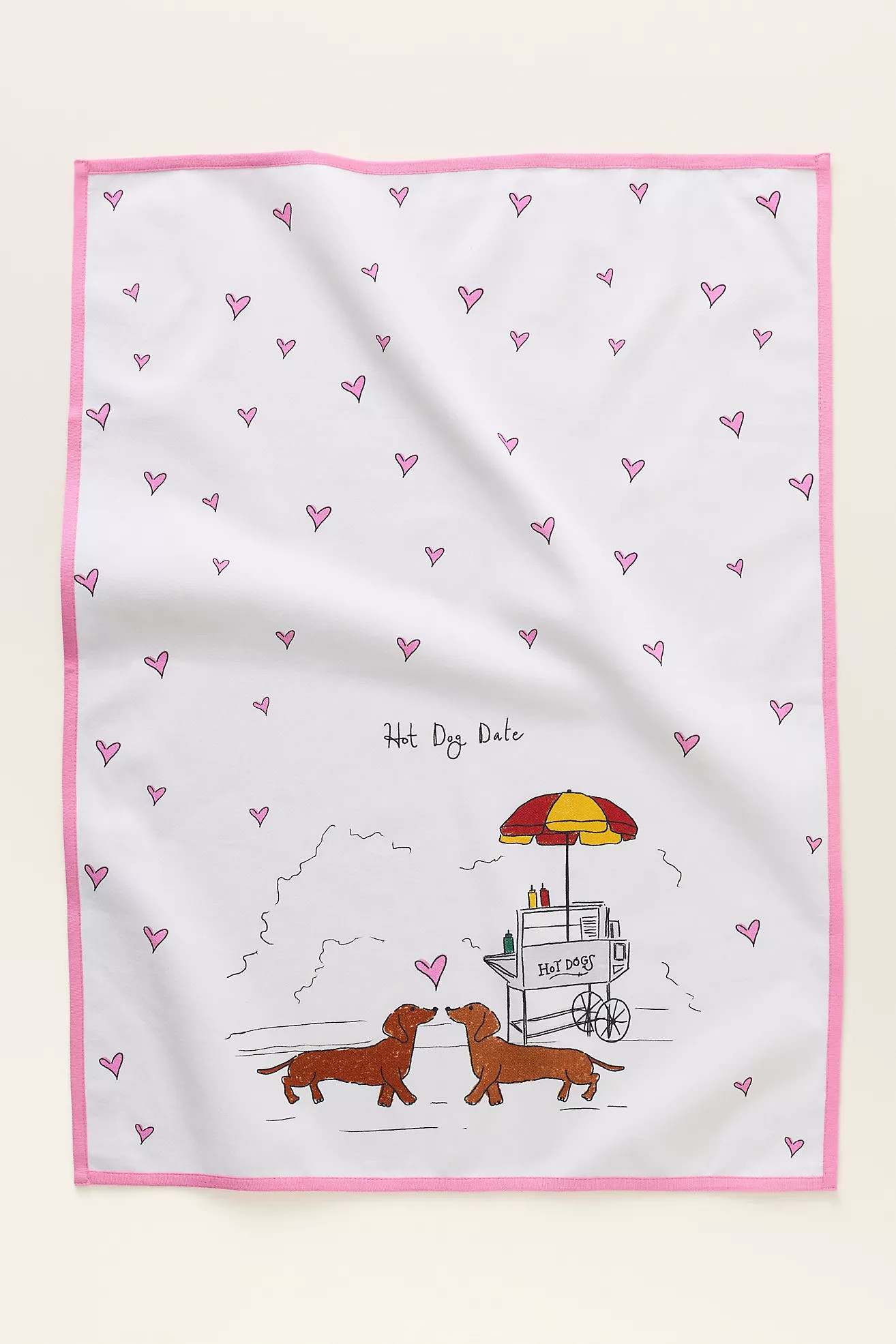 Noun New York Hot Dog Date Dish Towel | Anthropologie (US)