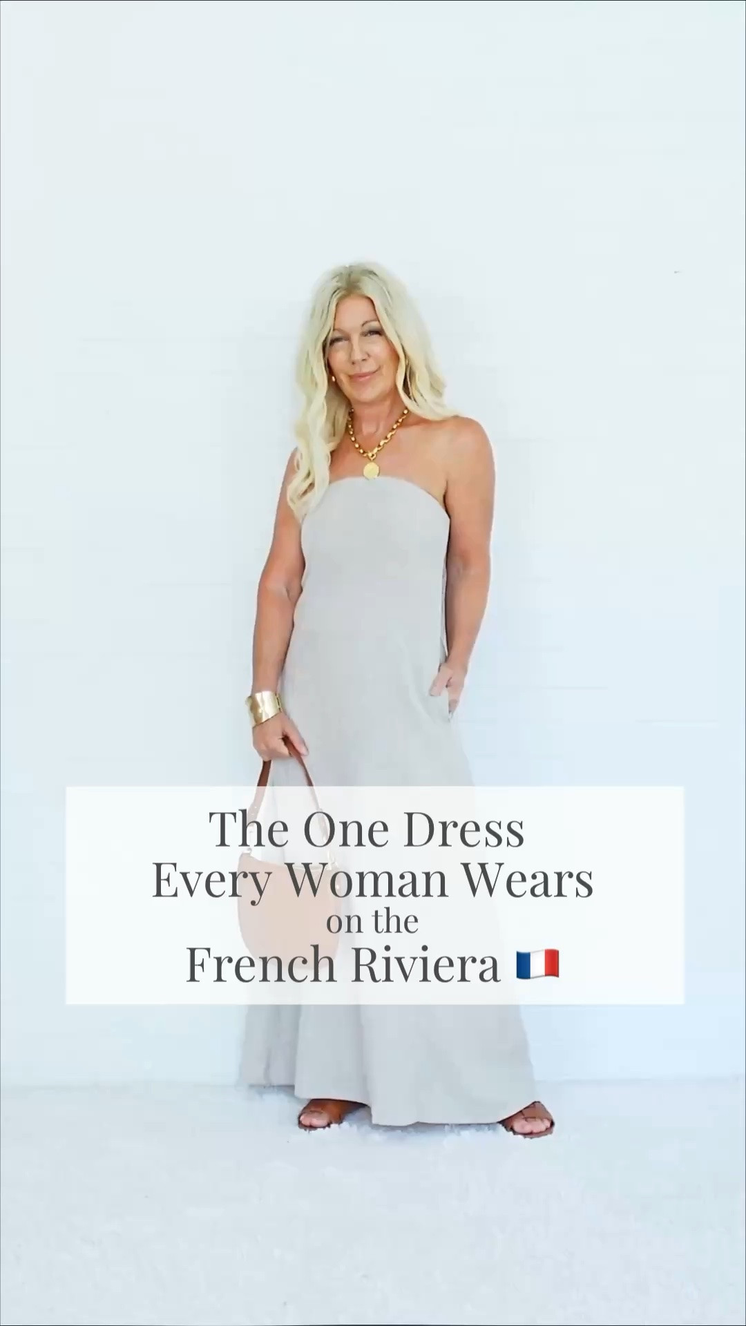 he One Dress Every Woman Wears on the French Riviera. 🇫🇷✨

From Saint-Tropez to Nice, this effortless column dress is one of those repeating elements of French Riviera style. Elegant, understated, and perfect for warm summer evenings.

European style for your everyday life—regardless of where you live. 🤍

Stay tuned for Saturday’s Y**T***video, where I’ll show you why this dress is everywhere on the French Riviera—and how to recreate the look.

À la prochaine! 🇫🇷
Valarie

#FrenchRivieraStyle #FrenchStyle #EuropeanStyle #StyleOver50 #SummerStyle

#LTKSeasonal #LTKOver40 #LTKPetite