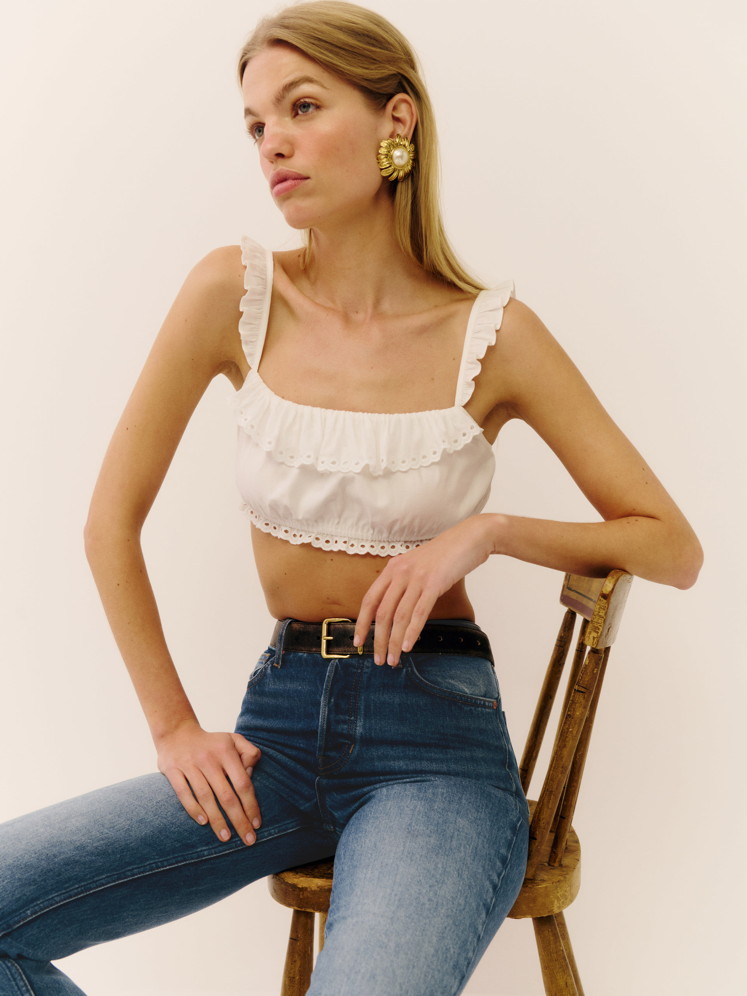 Romee Cropped Top | Reformation (Global)