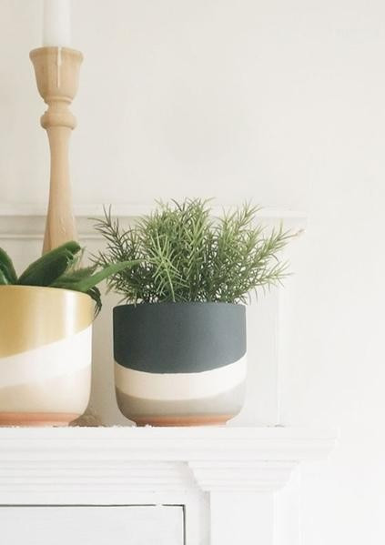 Small Navy Colorway Pot - 4" X 4" | Afloral (US)