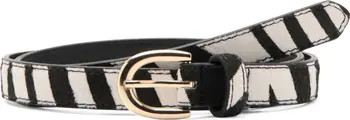 Animal Print Calf Hair Belt | Nordstrom