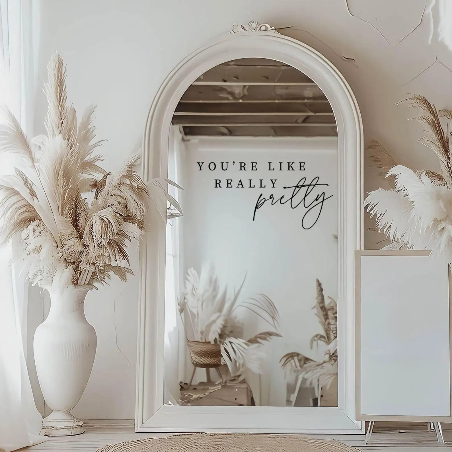 You’re Like Really Pretty Decal for Mirror Sticker Bathroom Mirror Affirmation Sign You're Pret... | Etsy (US)