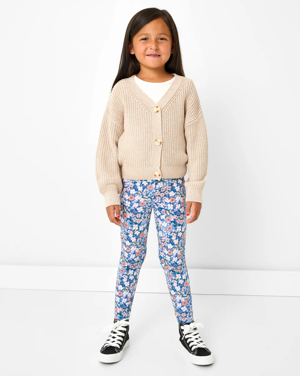 Natural Heather Cropped Sweater | Little Sleepies