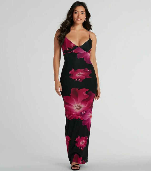 Romance That Wows Large Blossom Floral Maxi Dress | Windsor Stores