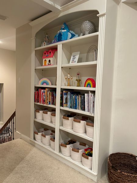 Bookshelf 
Toy storage
Toy baskets 
Kids room
Kids shelf

#LTKfamily #LTKhome #LTKkids