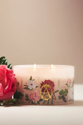 Apothecary 18 Floral Peony Blush Large Glass Candle | Anthropologie (US)