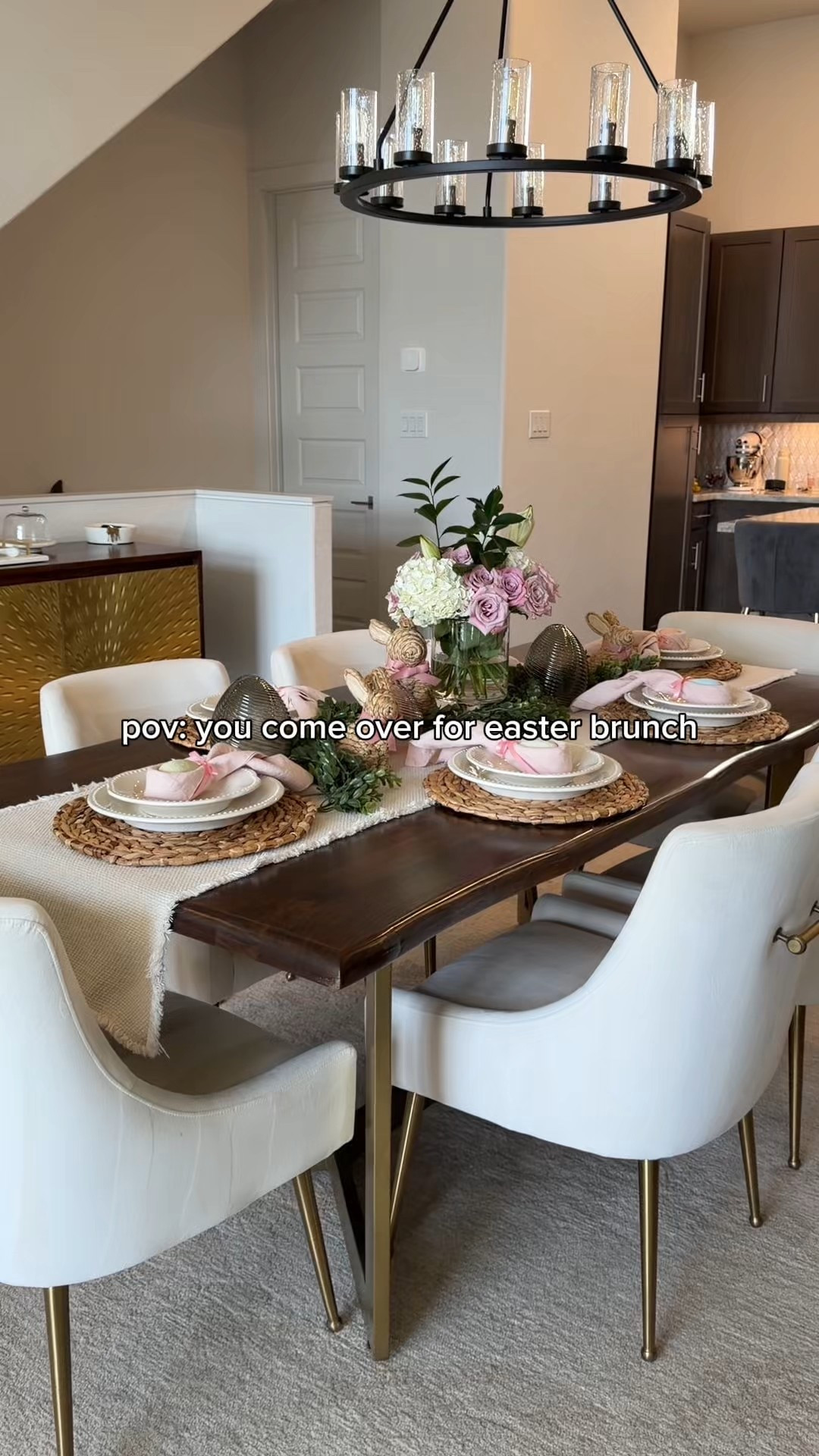 loving this updated tablescape to welcome the easter & spring season 🤍

holiday hosting | easter decor | easter tablescape | spring decor | target spring | spring decor 2026 | spring decorations | home decor

#LTKHome