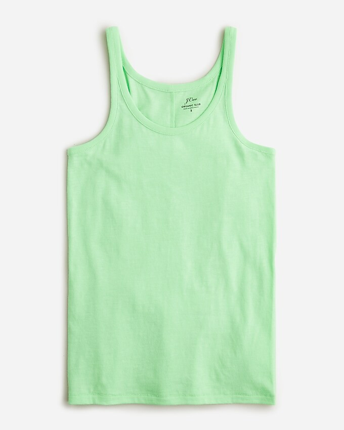 Scoopneck tank top in organic slub cotton | J. Crew US