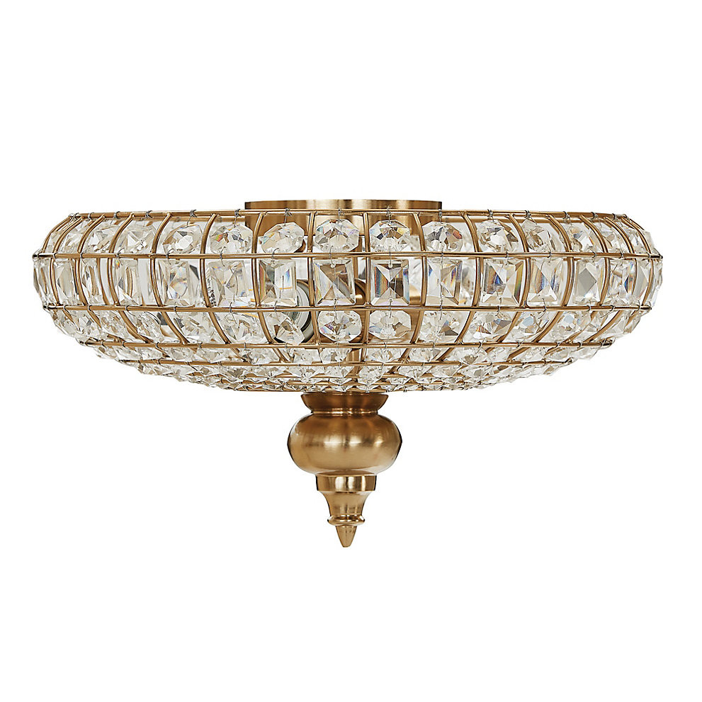 Lucille Faceted Crystal Ceiling Mount | Ballard Designs, Inc.