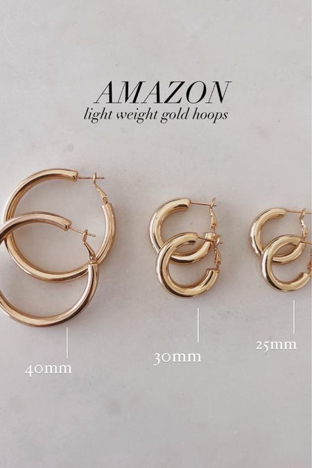 Amazon gold colored hoops, amazon style, gift idea, accessories #StylinbyAylin 

#LTKSeasonal #LTKunder50 #LTKstyletip