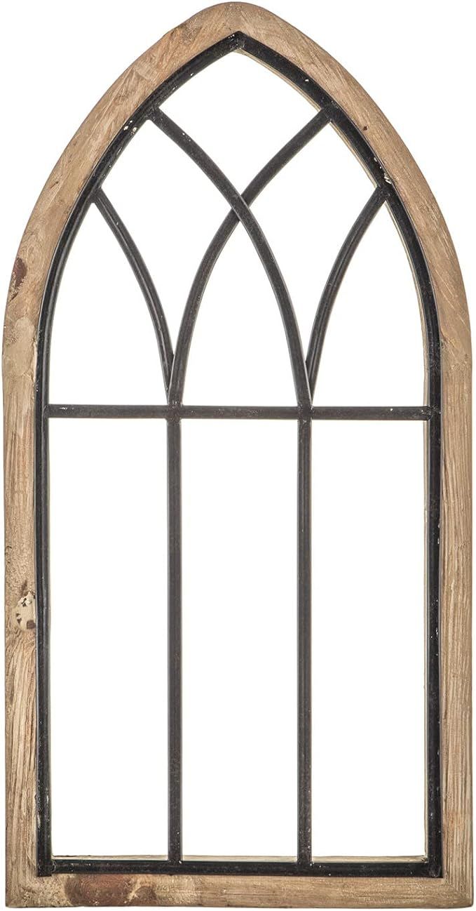 Hobby Lobby Brown Frame and Black Metal Rustic Cathedral Arch Wood Wall Decor Perfect for Wedding... | Amazon (US)
