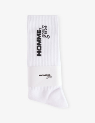 Ribbed Mid-Length Stretch Cotton-Blend Socks | Selfridges