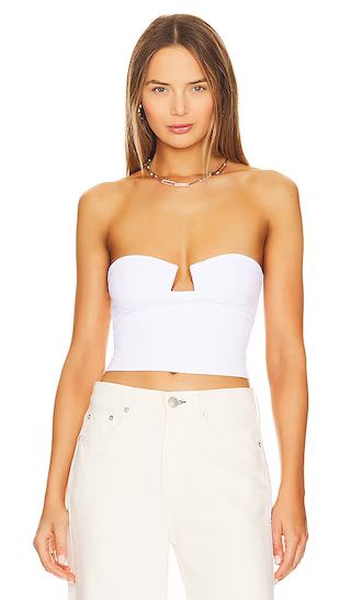 Wire Crop Top in Sugar | Revolve Clothing (Global)