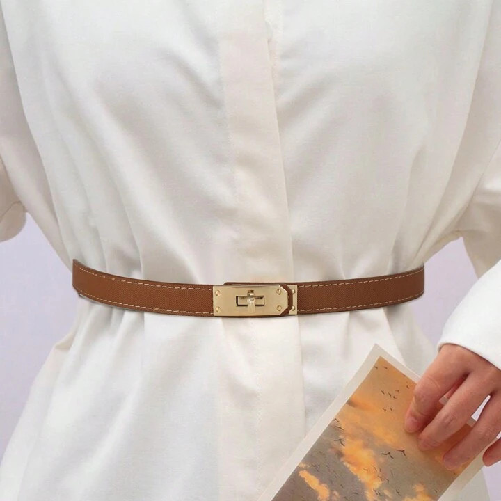 1 Piece Fashionable Alloy Buckle Decorated Waist Belt for Women | SHEIN