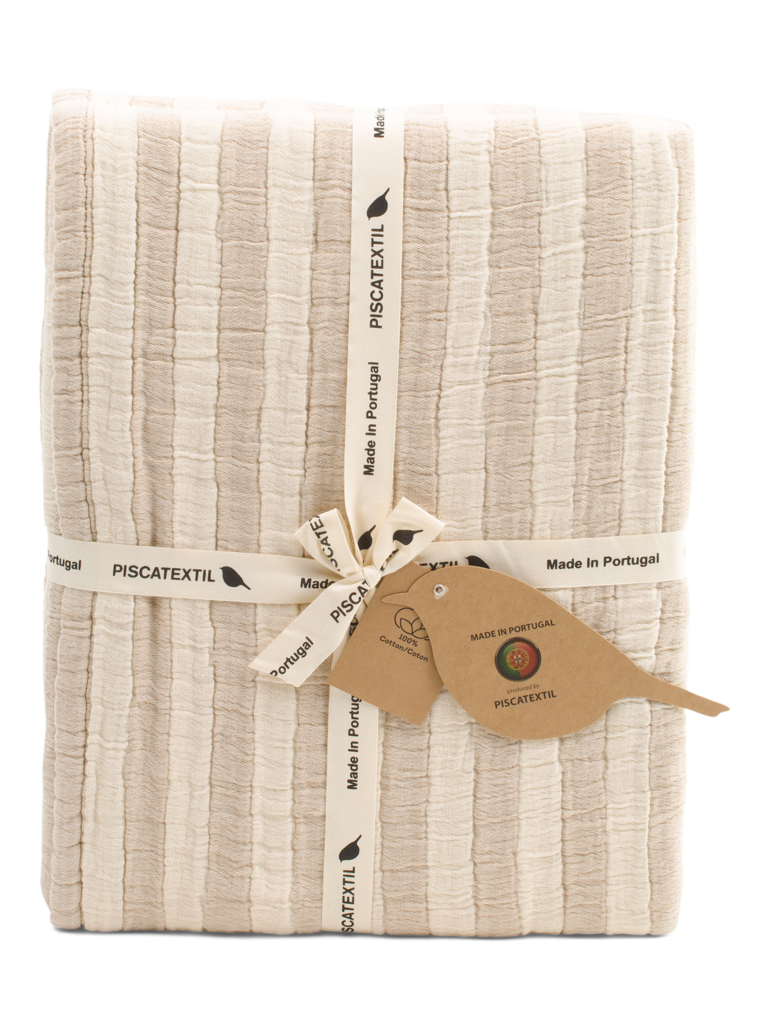Made In Portugal Textured Striped Coverlet | Bed & Bath | Marshalls | Marshalls