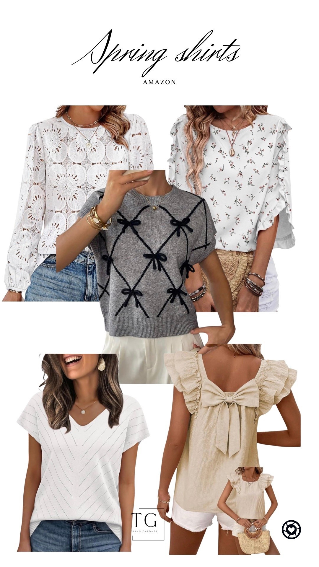 Shirts, spring shirts, floral shirts, bow shirts 

#LTKSaleAlert #LTKmomlife #LTKootd