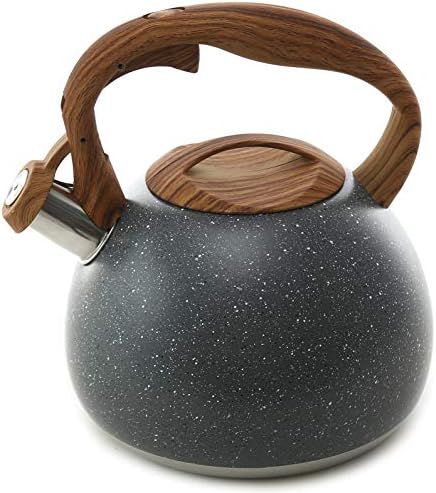 Tea Kettle, 2.7 Quart BELANKO Teapot for Stovetops Wood Pattern Handle with Loud Whistle Food Gra... | Amazon (US)