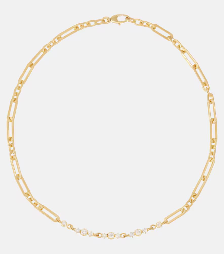 Paige 18kt gold chain necklace with diamonds | Mytheresa (INTL)