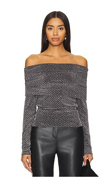 Liya Fold Over Rhinestone Top
                    
                    LNA | Revolve Clothing (Global)