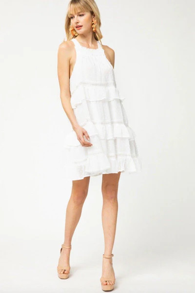 RESTOCK: Sweet Melody Swiss Dot Dress: White | Bella and Bloom Boutique