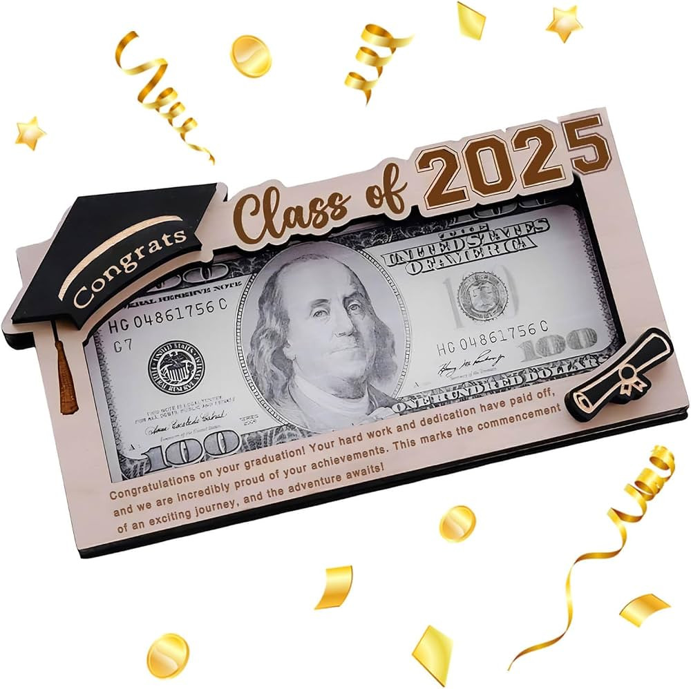 Graduation Gifts 2025 Money Holder, Wooden Graduation Money Cash Envelope Box for Class of 2025 S... | Amazon (US)