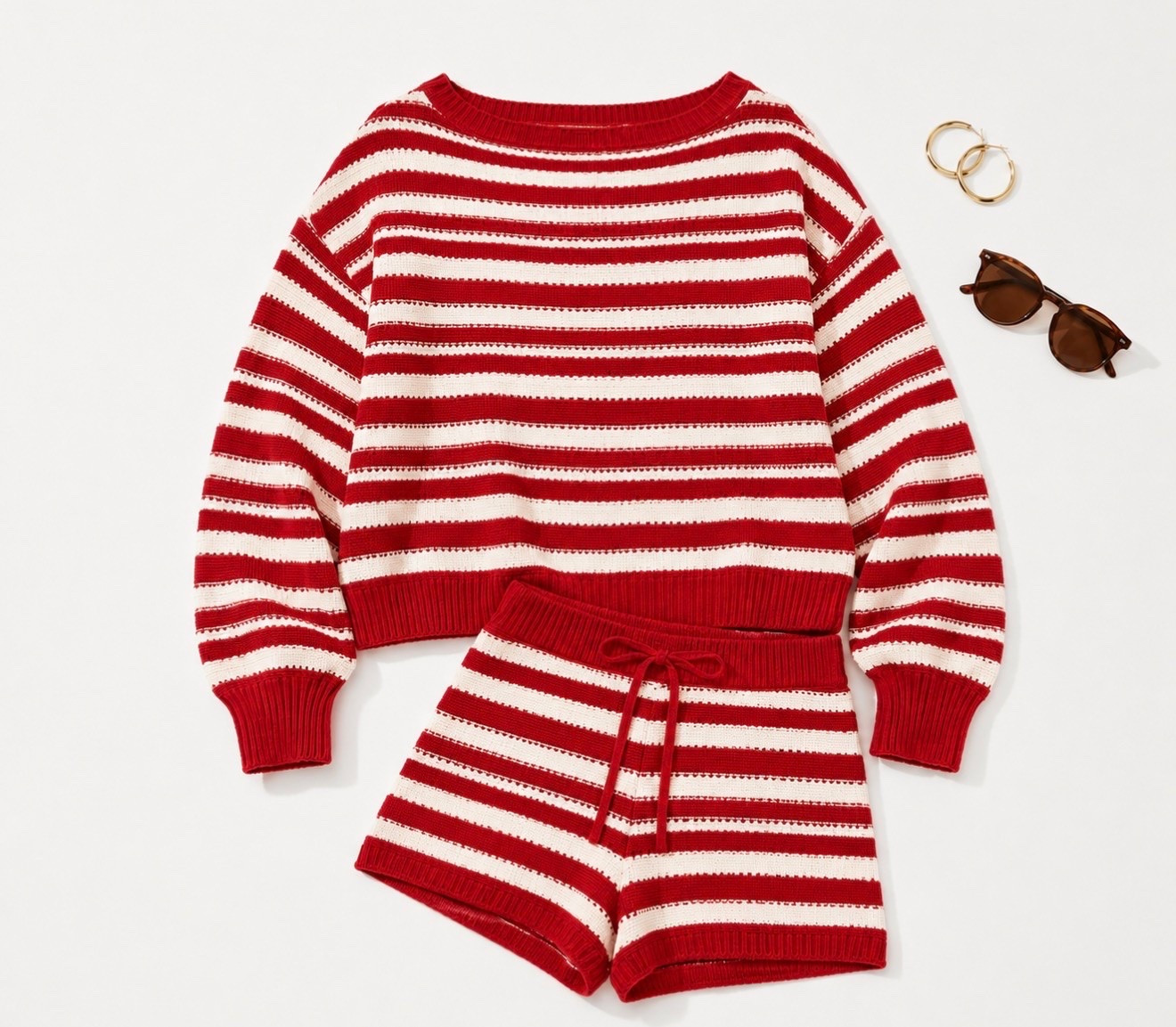 Target is really showing off lately 👀❤️🤍
This striped knit set is giving effortless beach-town vibes and the sweater can be worn off the shoulder for the cutest relaxed look. The matching shorts make it feel so put together while still being insanely comfy.