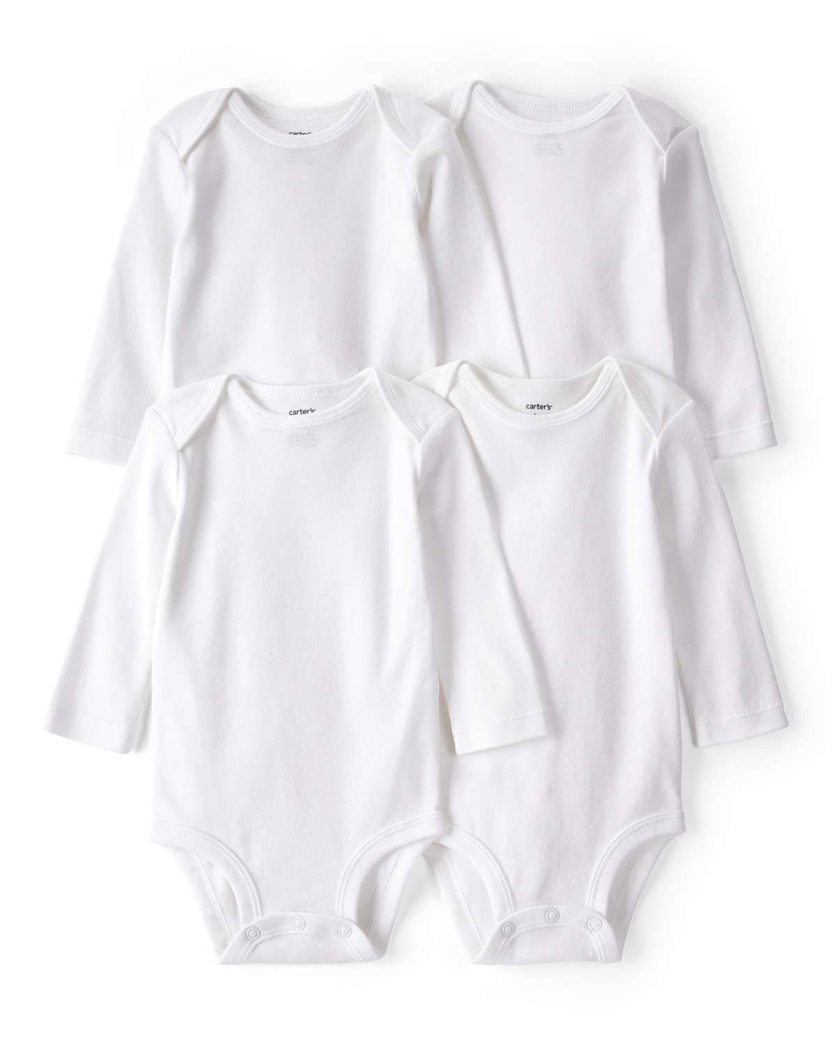 Baby 4-Pack Long-Sleeve Bodysuits - Carter's | Carter's | Carter's Inc