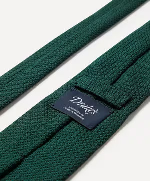 Green Large Knot Grenadine Tie | Liberty London (UK)