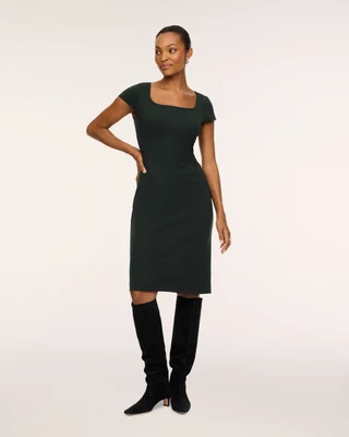 SPANX® Ponte Cap Sleeve Midi Dress | Spanx