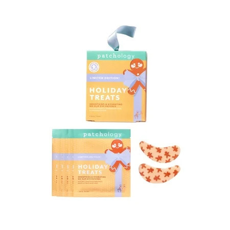 Patchology Holiday Treats L.E. Gingerbread-Inspired No-Slip Eye Patches | Walmart (US)