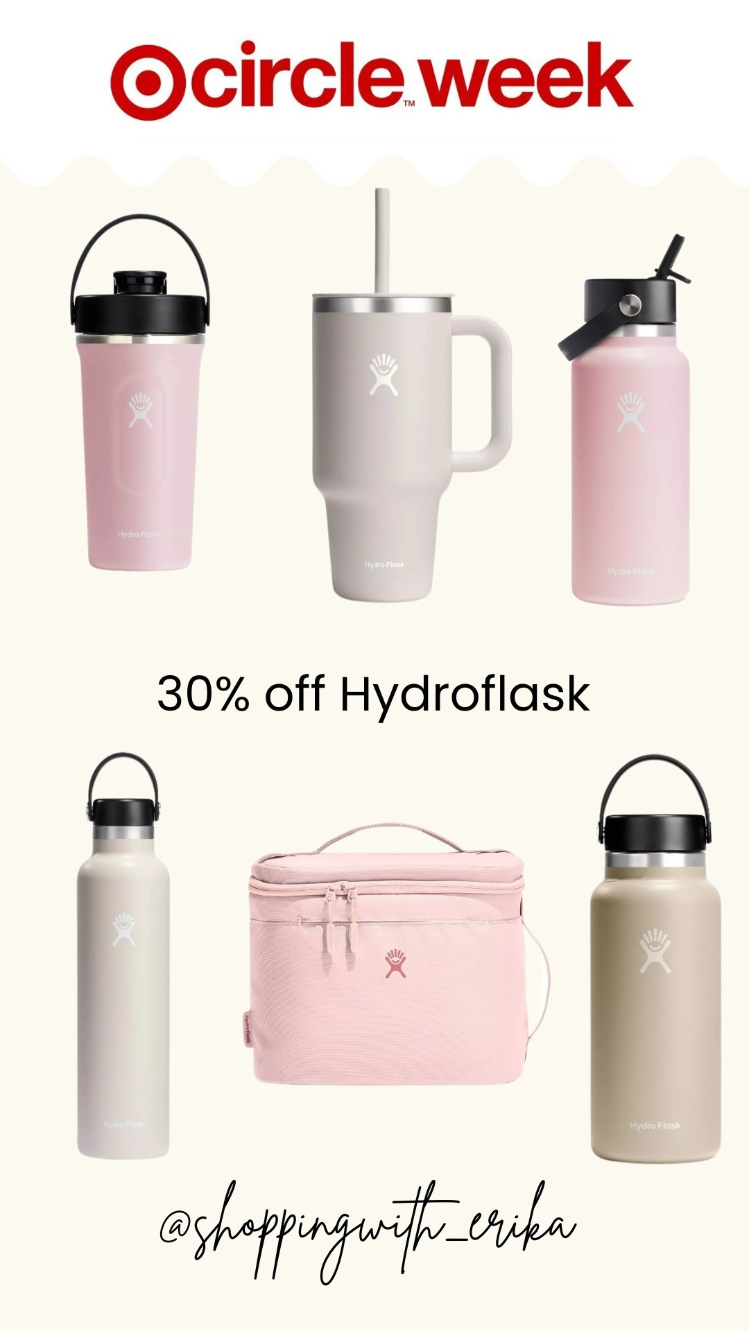 Target circle week 30% off hydroflask 

#LTKActive #LTKSaleAlert #LTKHome