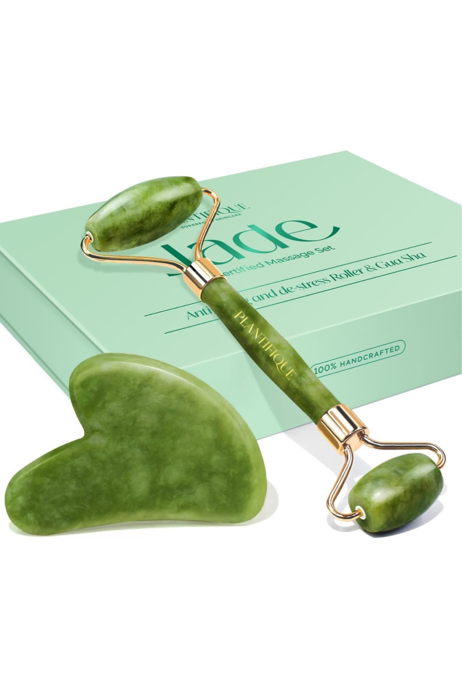 Jade Roller for Face and Gua Sha Facial Tools 💚

#LTKbeauty