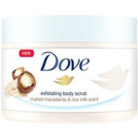 Dove Crushed Macadamia & Rice Milk Body Scrub 225 ml | Boots.com