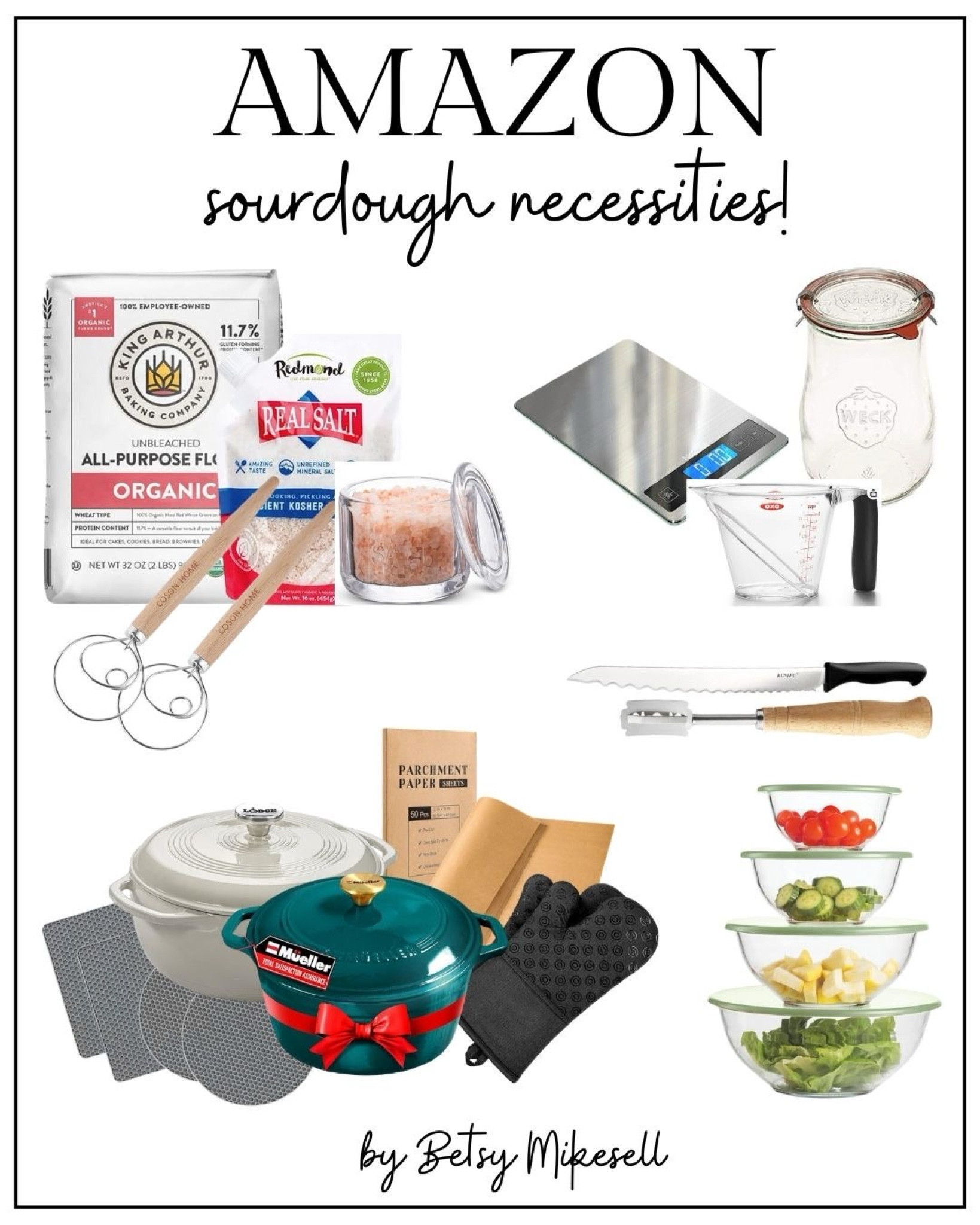 Everything you need to make sourdough! As seen on my Sourdough Necessities Amazon Live! ❤️

#LTKhome #LTKGiftGuide #LTKsalealert