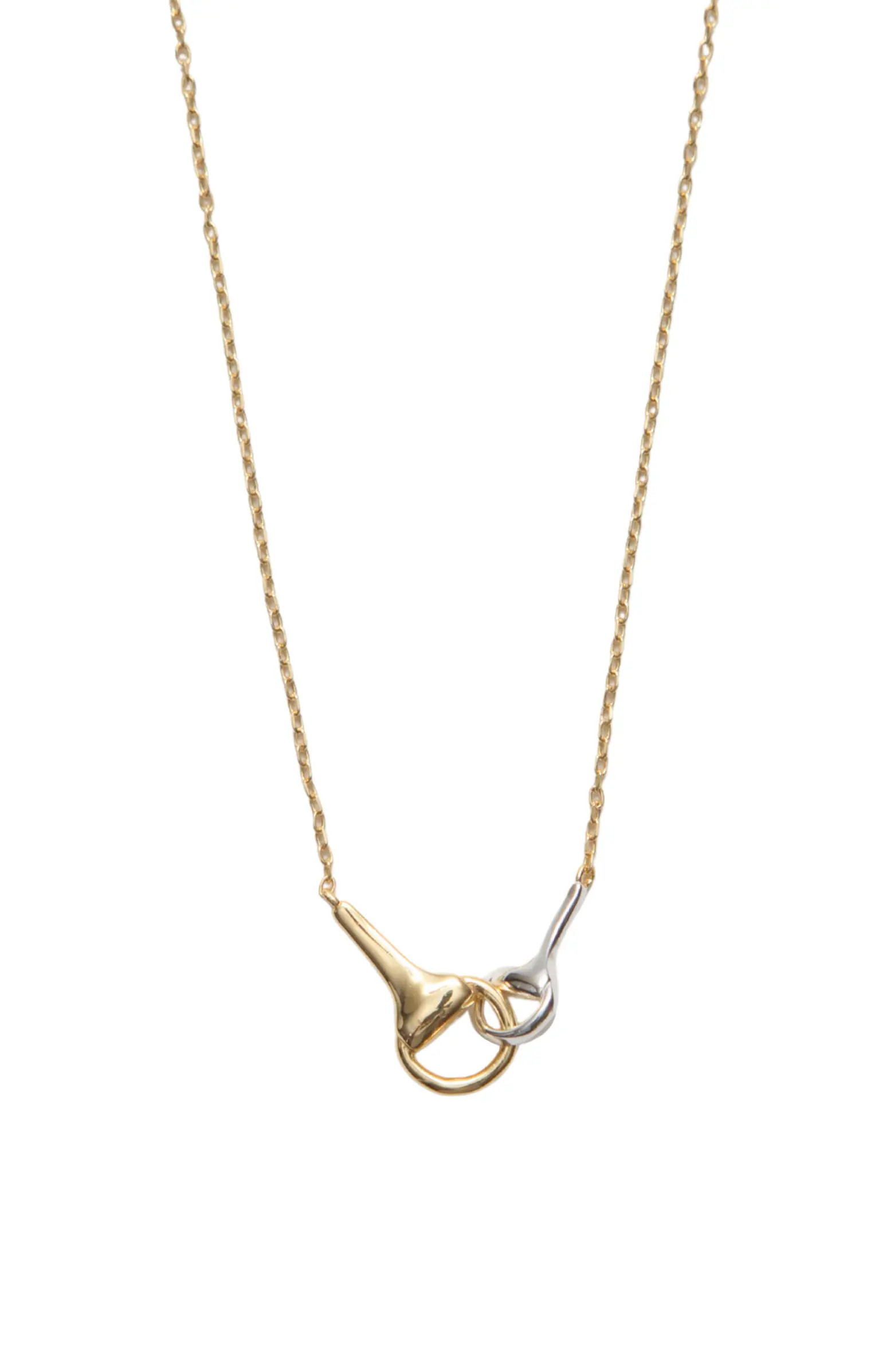 Two-Tone Equestrian Interlock Necklace | Nordstrom