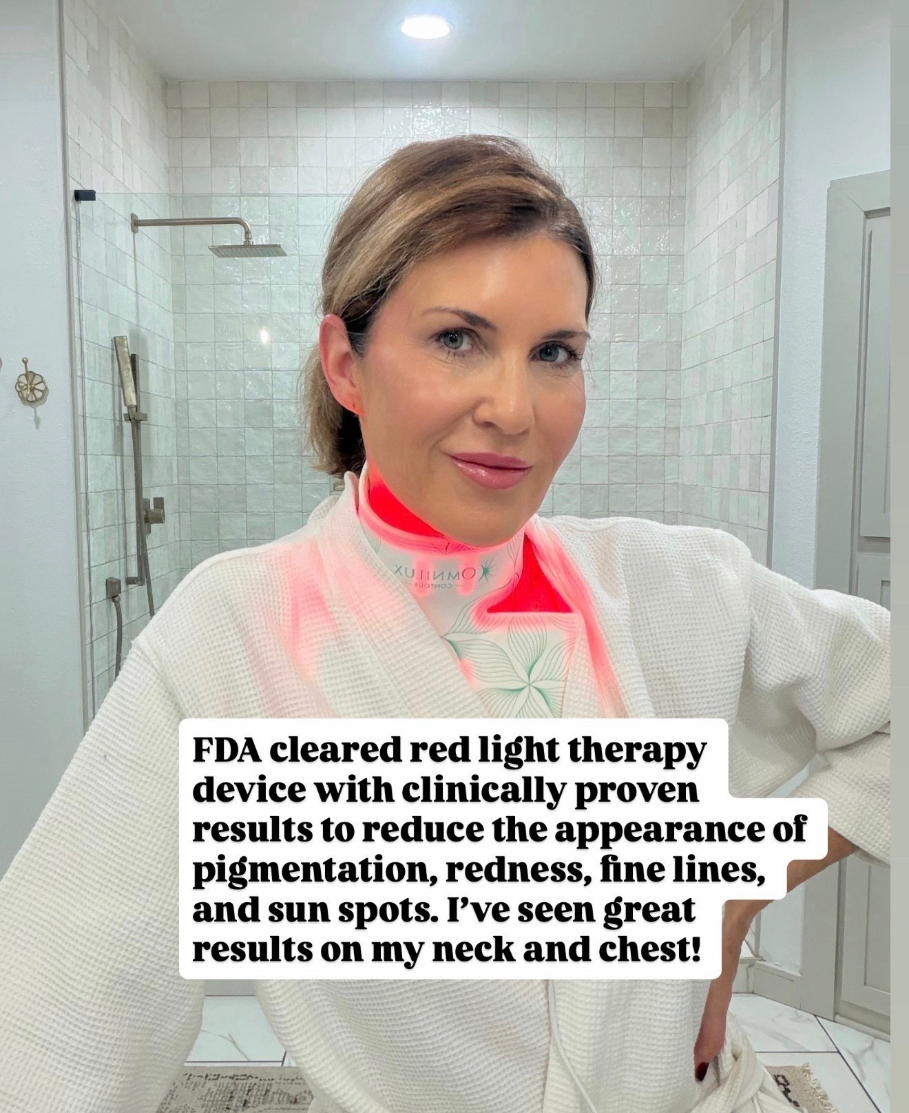 Red light therapy for neck. If local to okc can get at med spa (the treatment room) 👏🏼

#LTKOver40