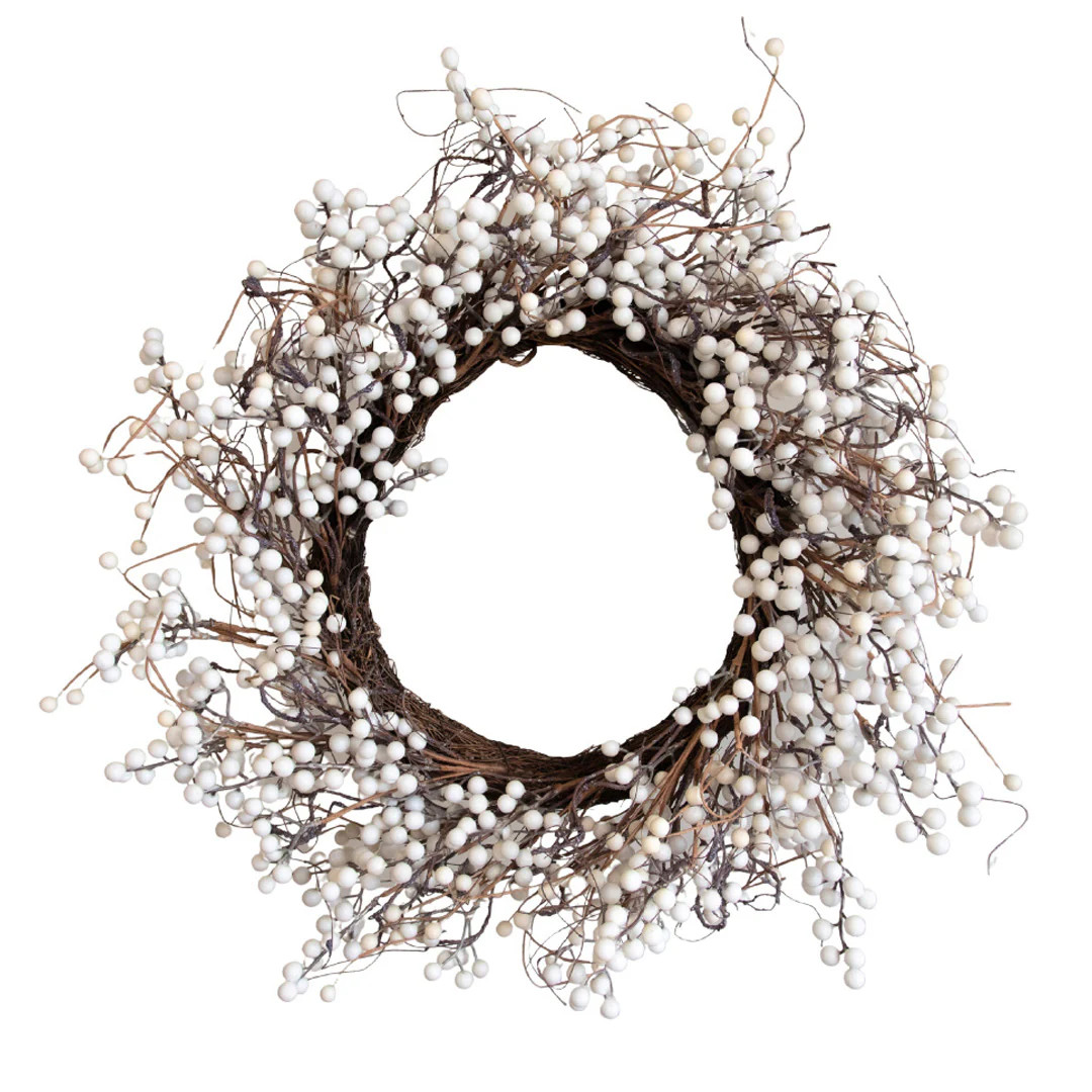 White Berry Wreath | Fig and Dove