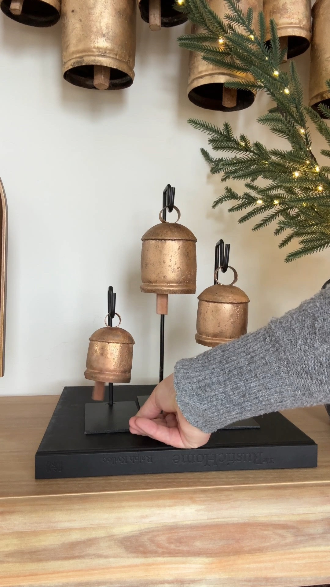 These Christmas brass bells with a stand are such a beautiful little holiday detail! 🔔✨ I love the warm brass finish and vintage-inspired look—they add the perfect festive touch without feeling overly Christmas-y.

Such an easy piece to style on a mantel, entryway table, shelf, or kitchen counter for that cozy, collected holiday look. 🤎🎄

#LTKHome #LTKSeasonal #LTKmomlife