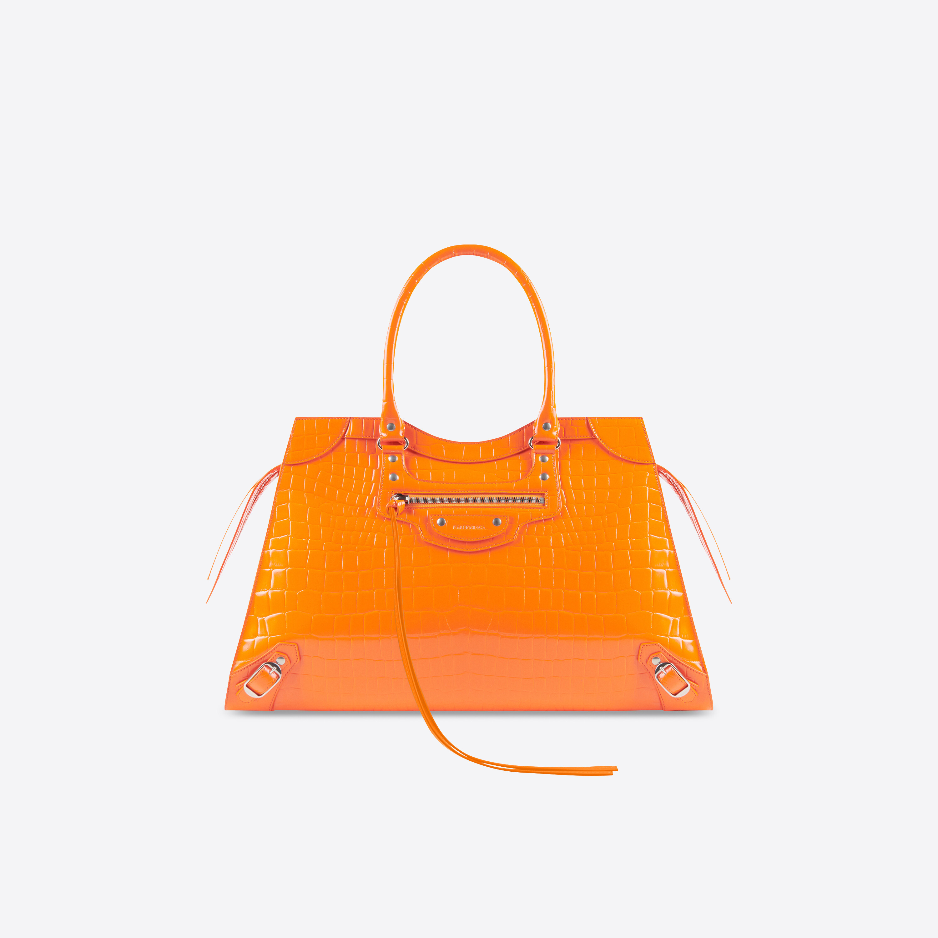 Balenciaga Neo Classic Large Top Handle Bag Orange - Woman -Calfskin | Balenciaga