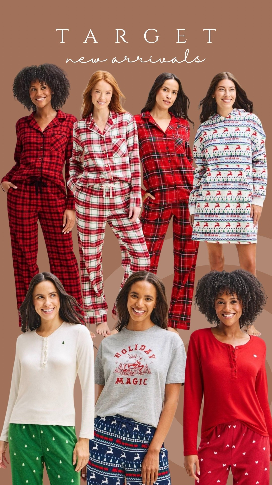 New at Target! Holiday pajamas! More coming 10/4 🎄