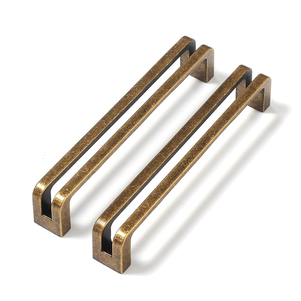 Antique Brass zinc Alloy Cabinet pulls,Vintage Retro 5 Inch （128mm） Hole Center Cabinet Handl... | Amazon (US)