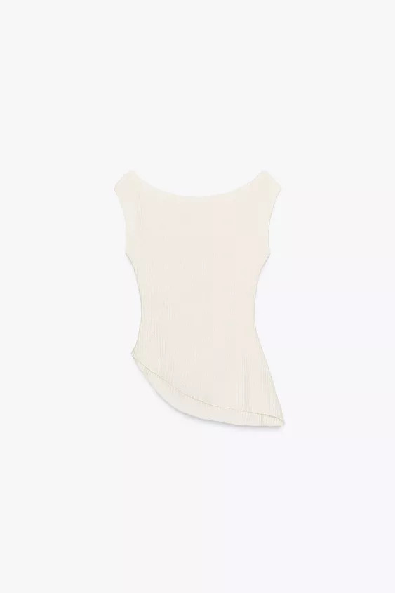 TEXTURED DRAPED TOP | Zara US