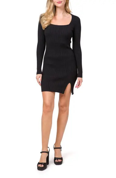 WAYF Yours Truly Long Sleeve Sweater Dress | Nordstrom