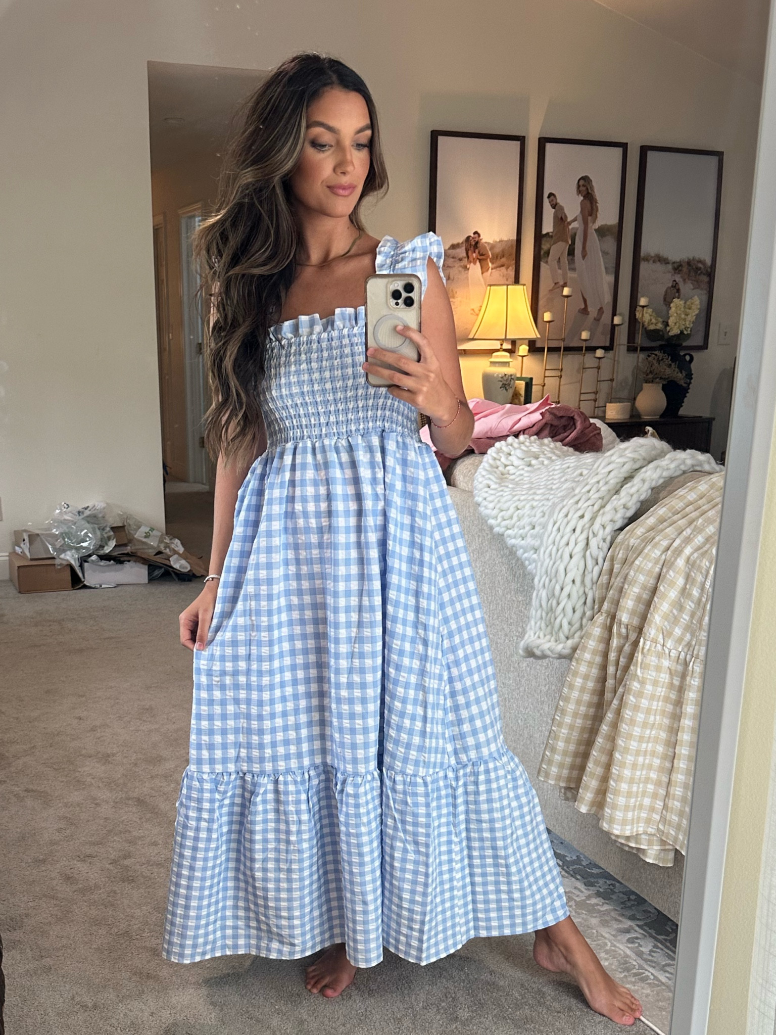 Wearing a medium in both 🫶🏼 the blue & cream are on the same link! 