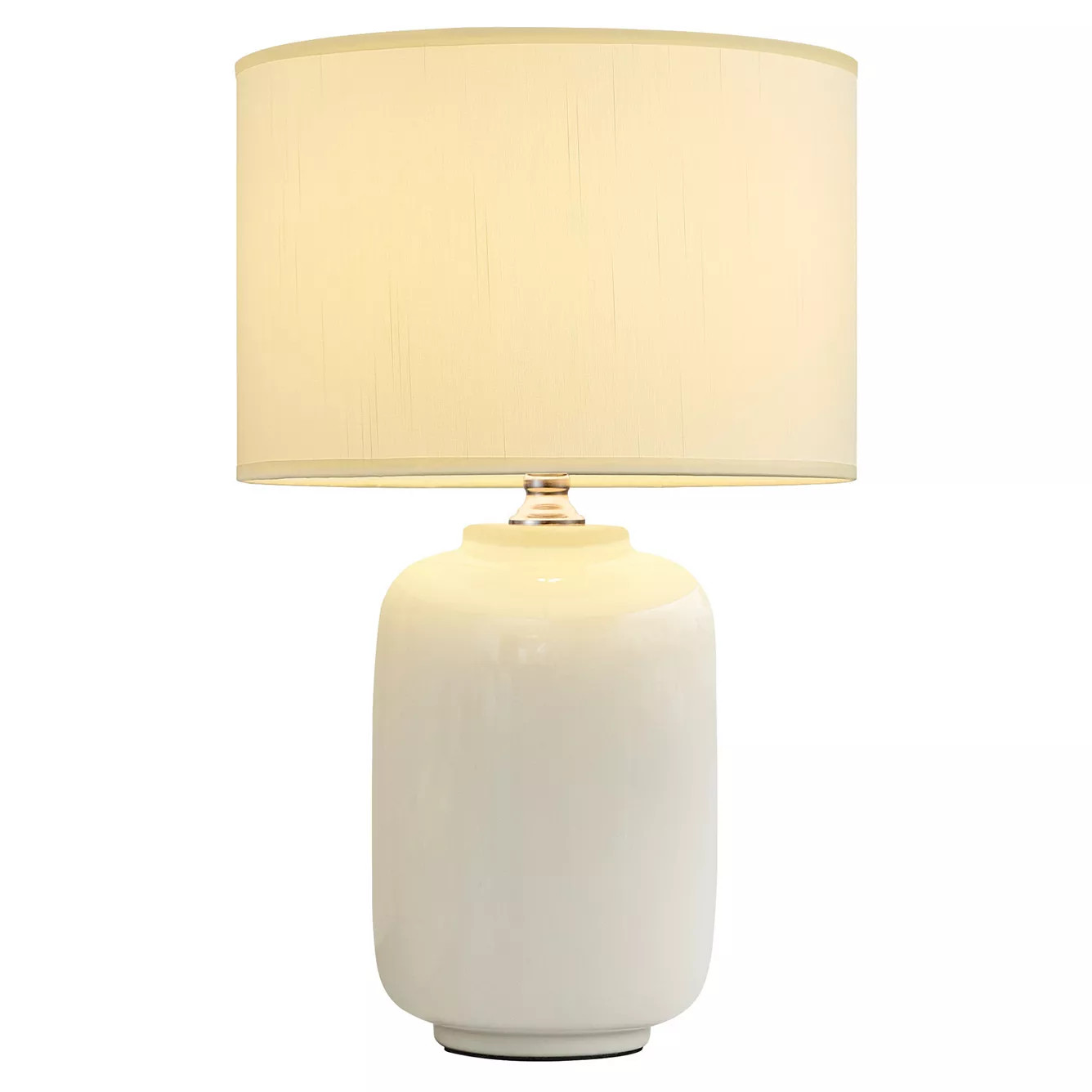 POWLIG 19.2" Ceramic Farmhouse Table Lamp with Linen Shade Decorative Accent Lighting for Bedroom | Kohl's
